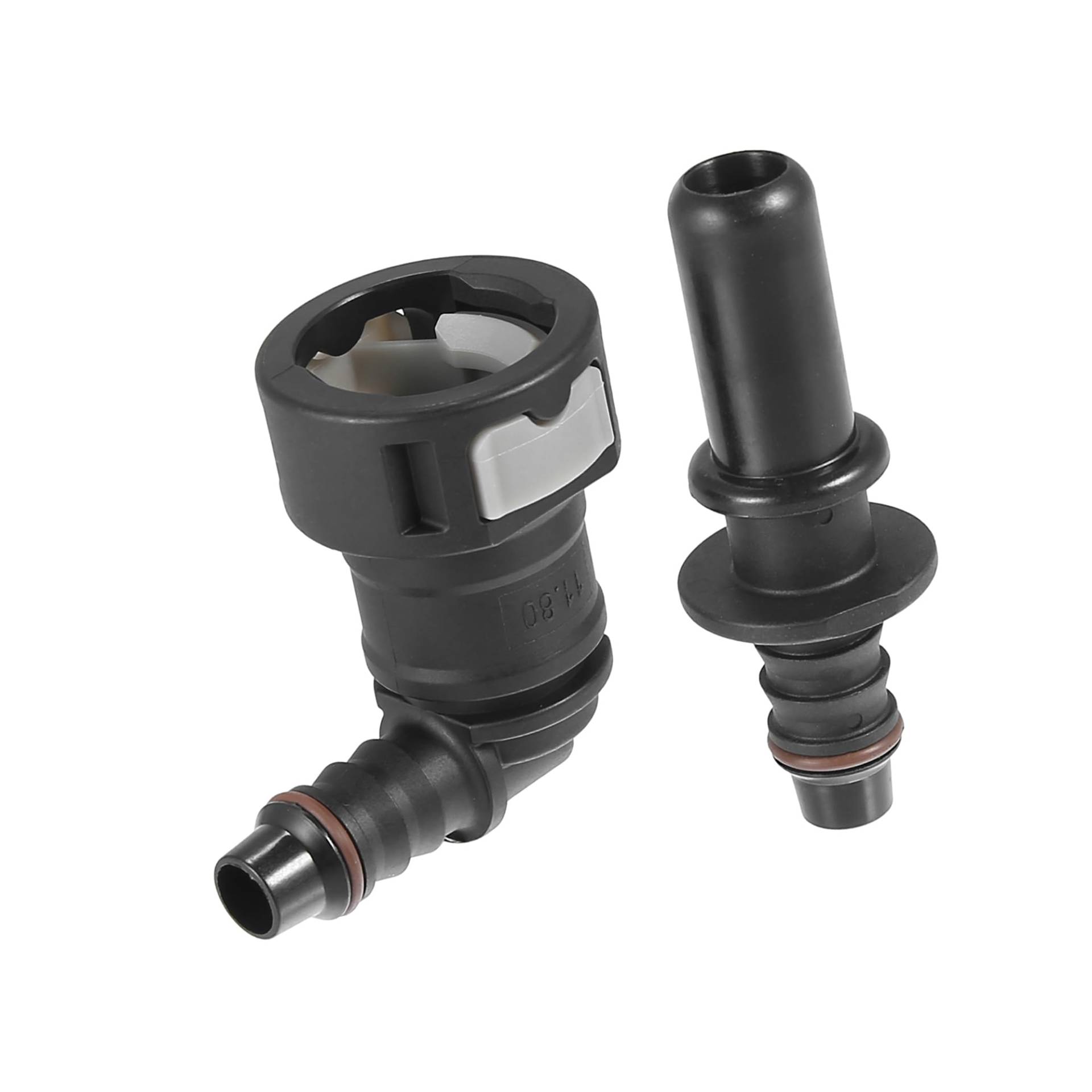 A ABSOPRO 90 Grad Kraftstoffleitungsschlauch Schnellkupplungsverbinder 11,8 mm SAE auf 10 mm Trennschlauch Nylon - Packung mit 2 Stück A ABSOPRO 90 Grad Kraftstoffleitungsschlauch Schnellkupplungsverbinder 11,8 mm SAE auf 10 mm Trennschlauch Nylon - Packung mit 2 Stück von A ABSOPRO