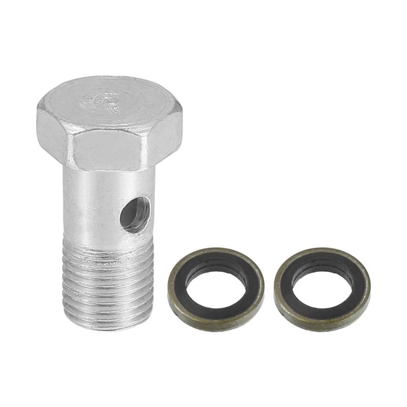 A ABSOPRO Auto Bremsleitung Adapter 0,98" Länge M10x1.0 Hohlschraube von A ABSOPRO