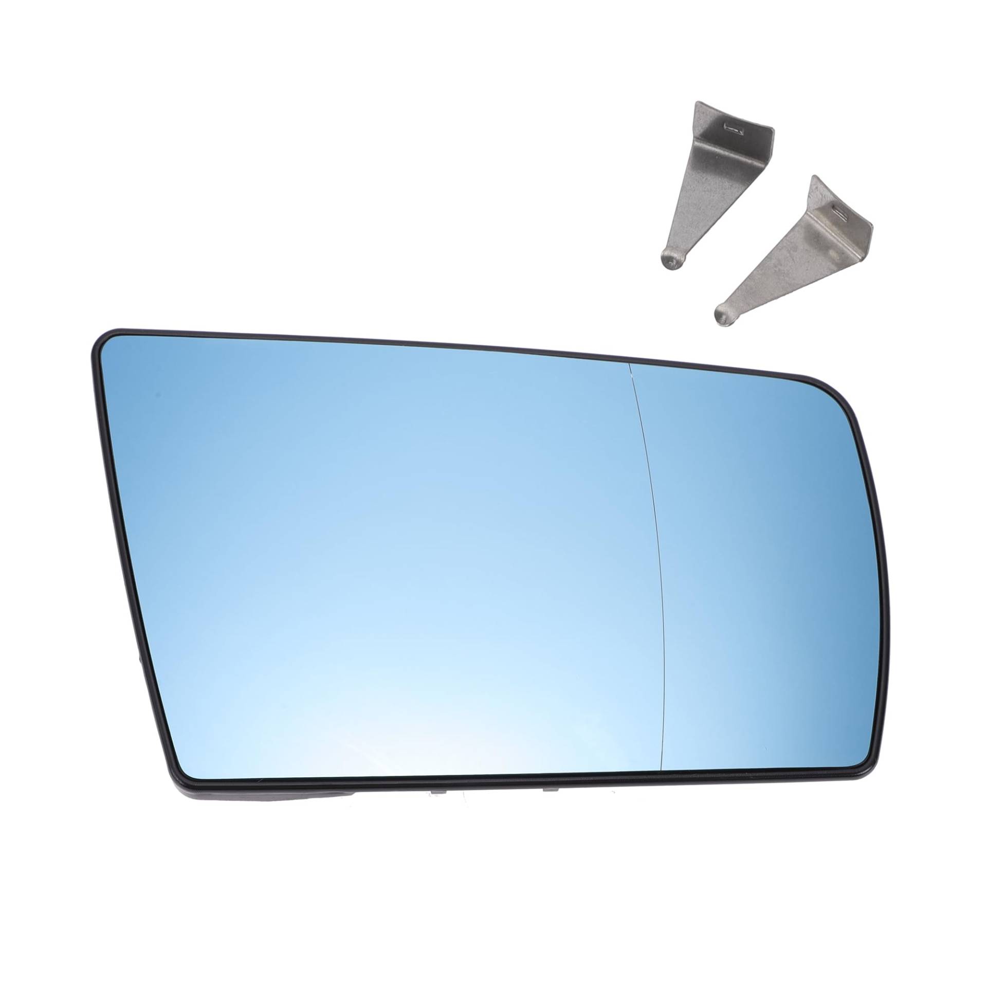 A ABSOPRO Auto-Rückspiegelglas rechts mit Heizung und blauem Glas für Mercedes C-Klasse W202 E-Klasse S210/W210 S-Klasse W140 von A ABSOPRO