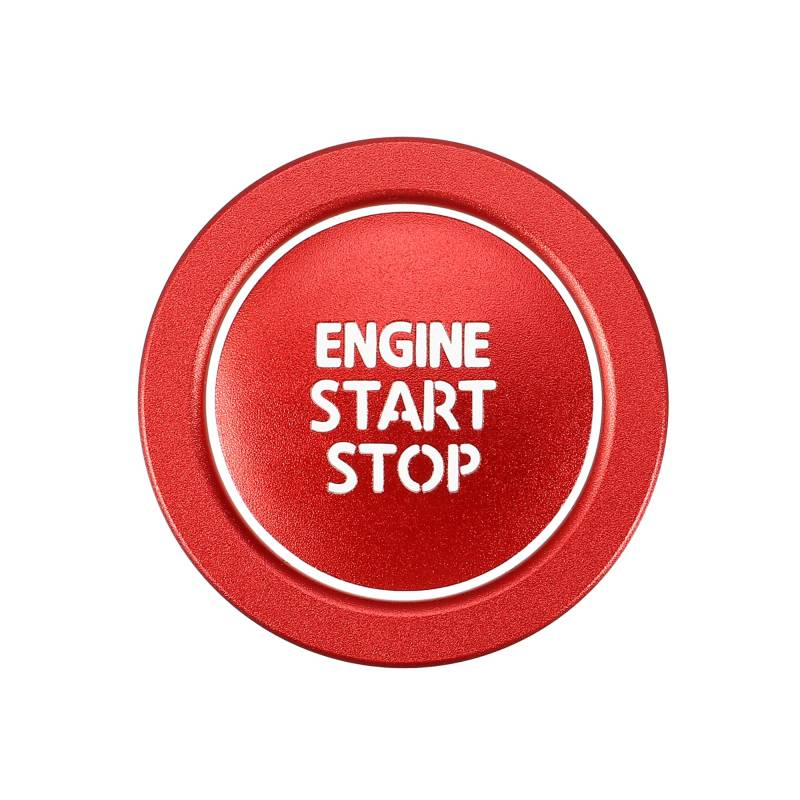 A ABSOPRO Auto Start Stopp Knopf Abdeckung Ring Kit für Toyota Avalon Rot von A ABSOPRO