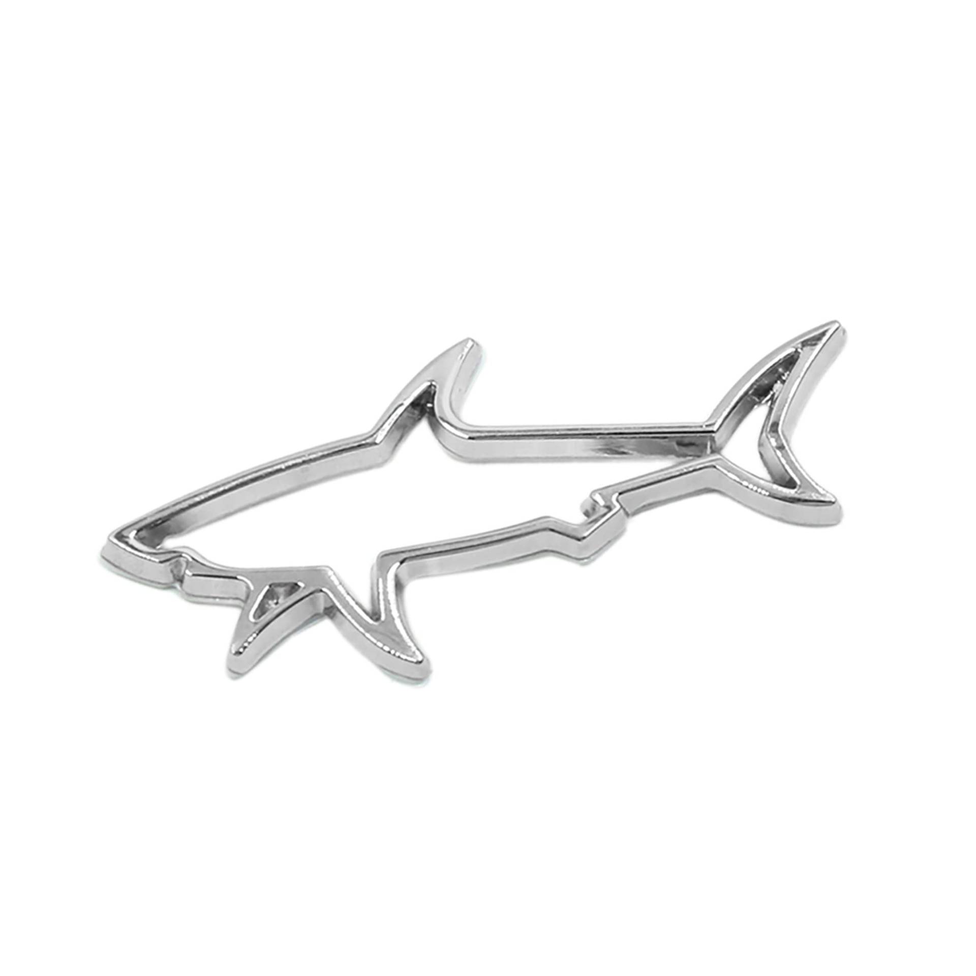 A ABSOPRO Hai Muster Selbstklebende Dekorative Aufkleber 3D Aufkleber Silber Ton von A ABSOPRO