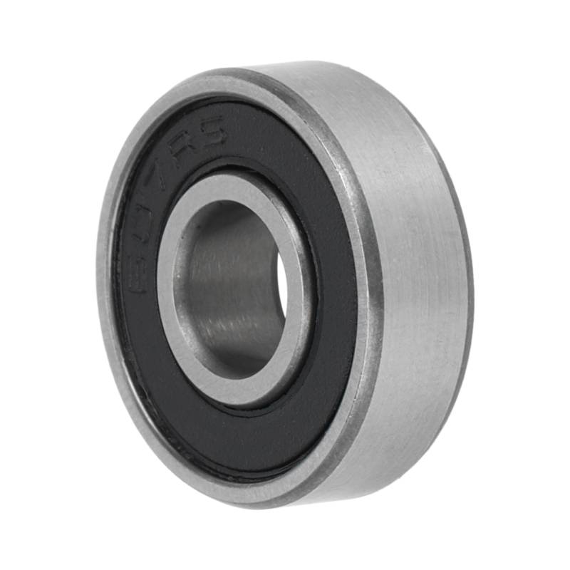 A ABSOPRO Kugellager 607-2rs Rillenkugellager P6 7x19x6mm Geschmierte Lager Doppelgummilippe Schwarz Silberfarben für Scooter Skateboard Rad von A ABSOPRO