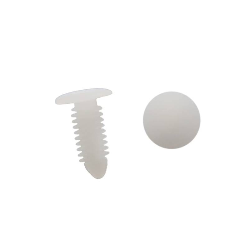 A ABSOPRO Kunststoff Niet 8 x 6,5mm Kunststoff White (Set von 20) von A ABSOPRO
