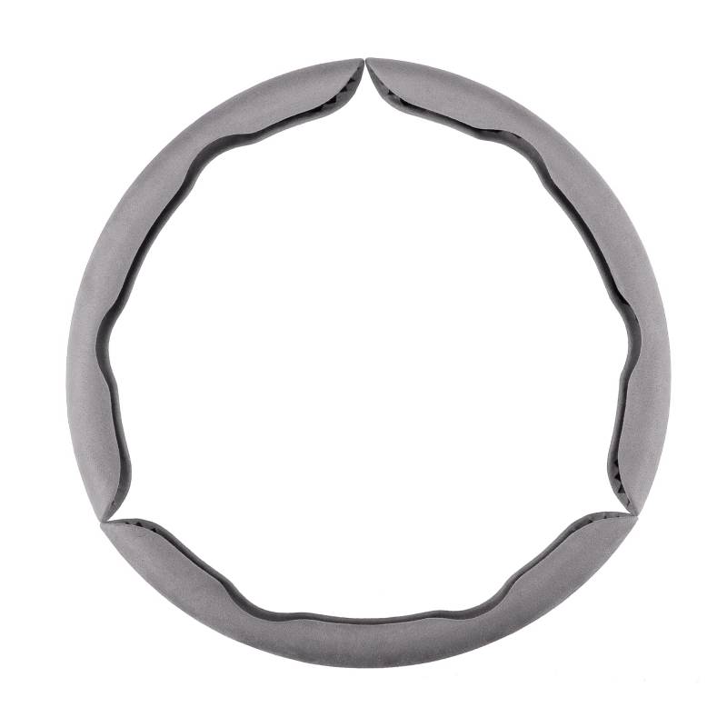 A ABSOPRO Lenkradabdeckung Segmentierte Auto Lenkradschutz Universal 37-39cm Lenkradbezug Anti Rutsch Lenkradhülle Grau von A ABSOPRO