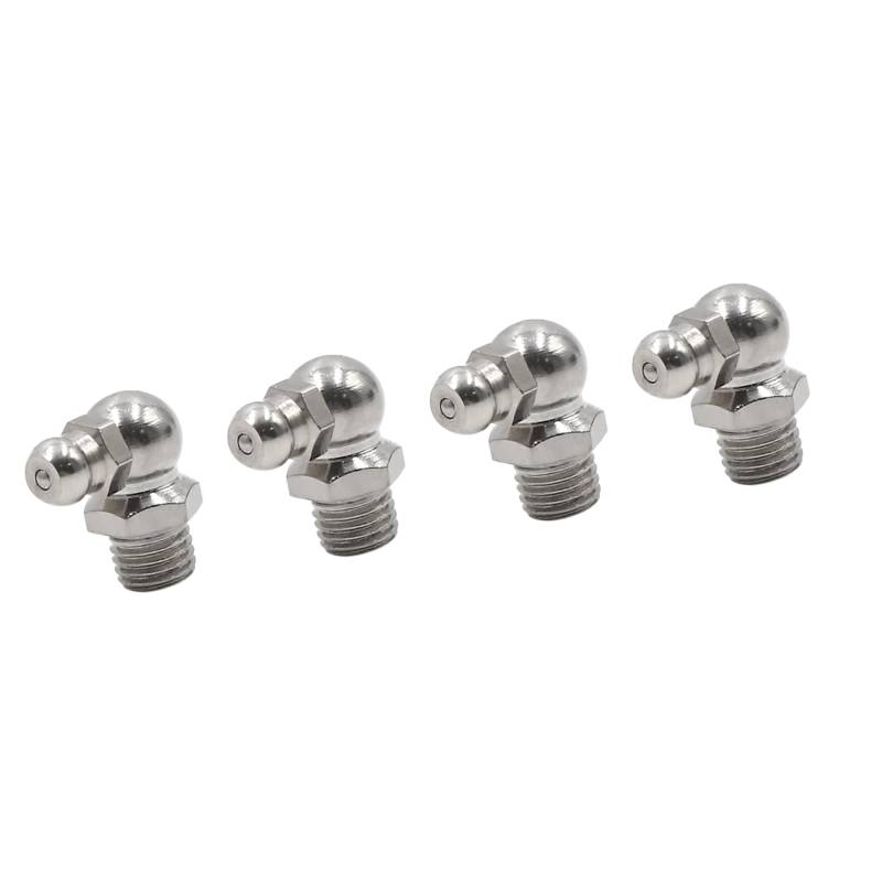 A ABSOPRO M8x1 Edelstahl 90 Grad Winkelfett Nippel Fitting (Set von 4) von A ABSOPRO