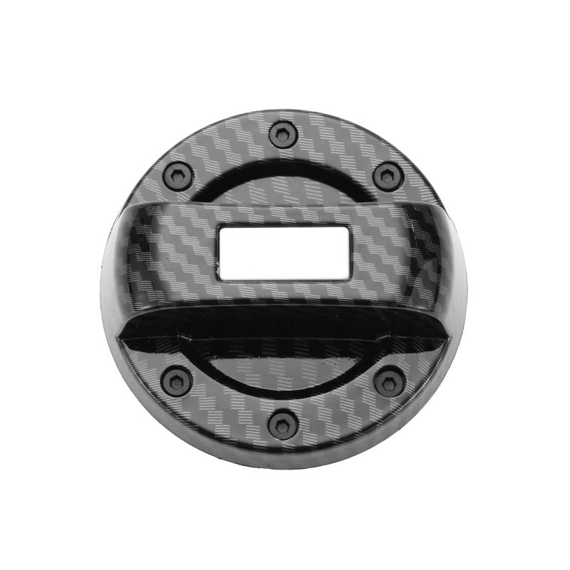 A ABSOPRO Metall Kunststoff Benzin Tankdeckel Abdeckung Aufkleber Carbonfaser Muster Schwarz Passend für Suzuki Jimny - Packung mit 1 von A ABSOPRO