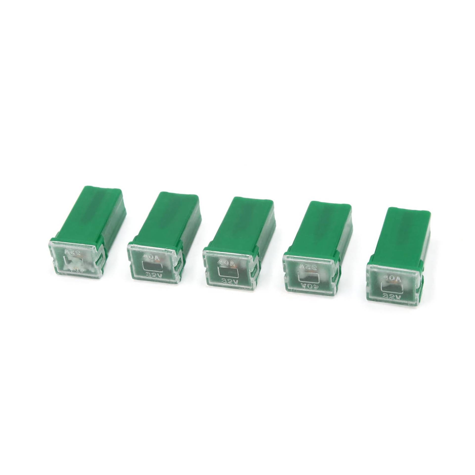 A ABSOPRO Mini 40 Amp PAL-Sicherung weiblicher Stecker Auto-Link-Block-Sicherungen grün ersetzen (Set aus 5) von A ABSOPRO