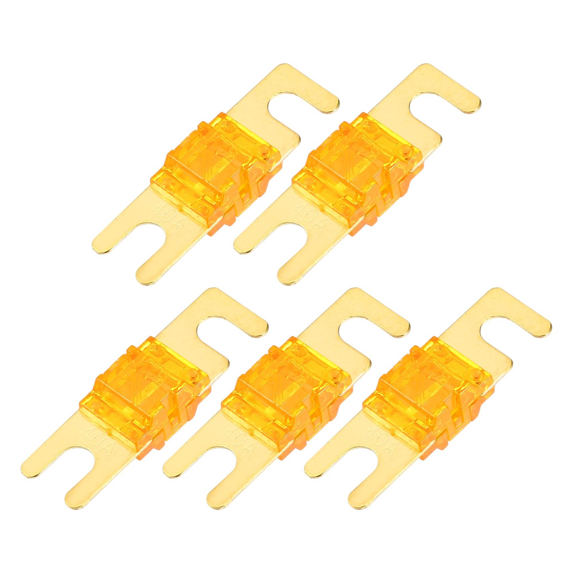 A ABSOPRO Mini ANL Sicherungen 40A / Audio CD Sicherung fürs Auto / 5 Stück Goldton Orange A ABSOPRO Mini ANL Sicherungen 40A / Audio CD Sicherung fürs Auto / 5 Stück Goldton Orange von A ABSOPRO