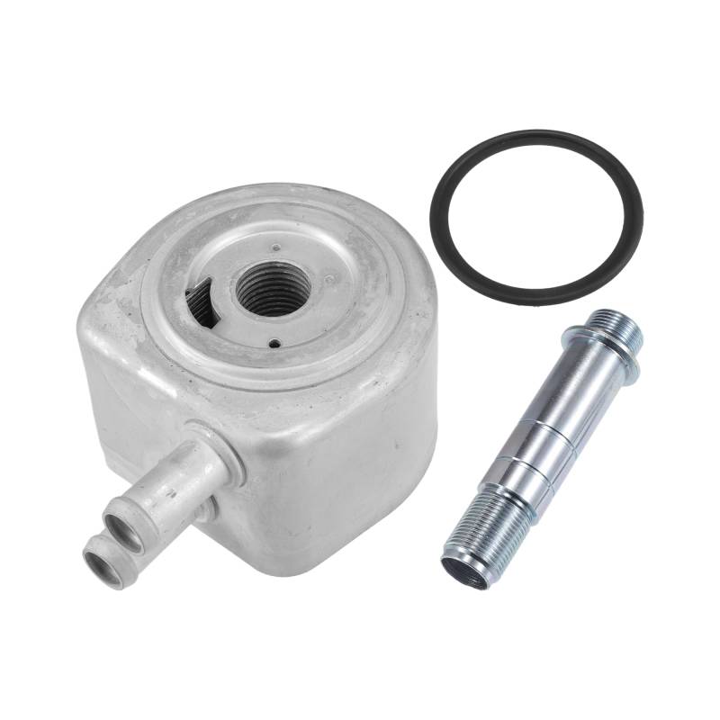 A ABSOPRO Motorkühler, Getriebekühler mit O-Ring-Dichtung und Schraube Nr. F7UZ6A642BA für Ford Expedition F-150 F-250, Aluminiumlegierung, Silberton, 1 Stück von A ABSOPRO