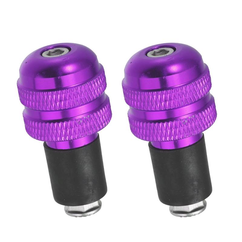 A ABSOPRO Motorrad 22mm Lenker Griffe Bar Ende Stecker Kappe Lila (Set von 2) von A ABSOPRO