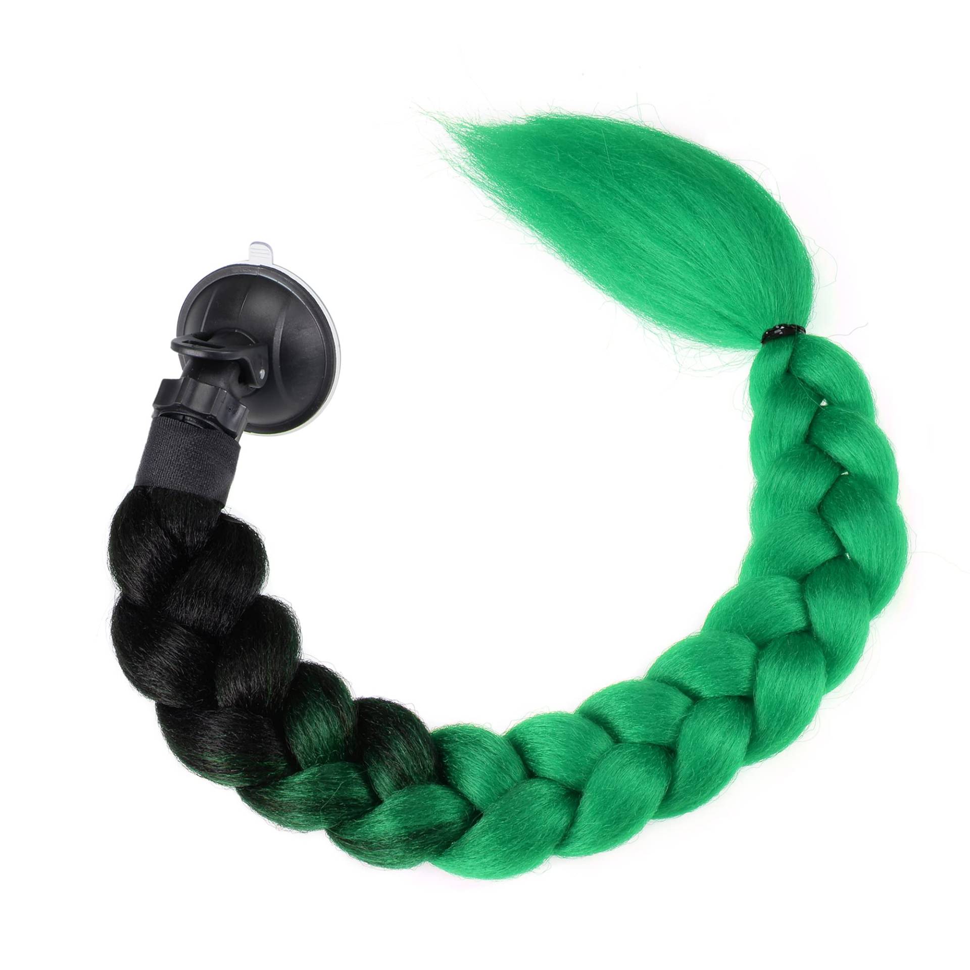 A ABSOPRO Motorrad Scooter Helm Dekor Pferdeschwanz Haargeflecht Faser Grün A ABSOPRO Motorrad Scooter Helm Dekor Pferdeschwanz Haargeflecht Faser Grün von A ABSOPRO