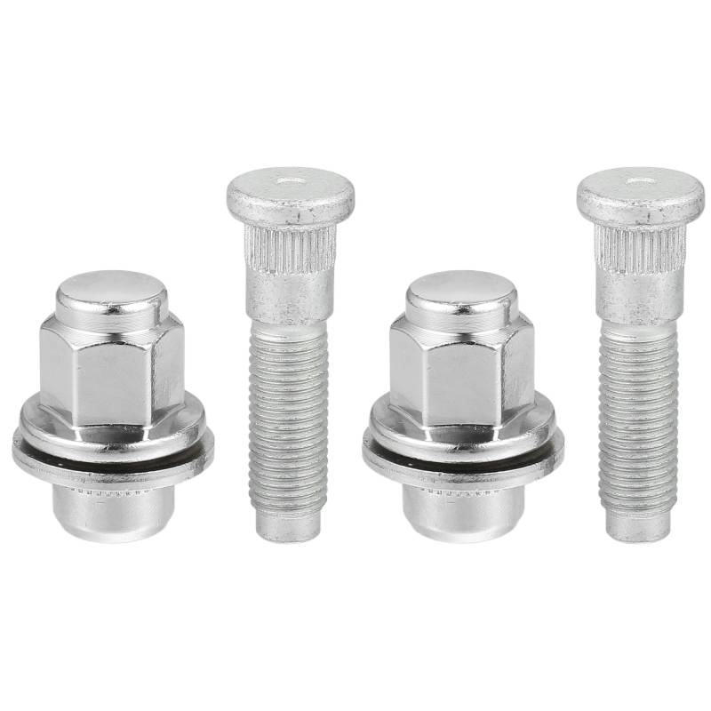 A ABSOPRO Nr. C2C35294010 M12-1,5 Radbolzen für Jaguar F/S/X-Type XFR XJ XR/vorne hinten links rechts Radbolzen, legierter Stahl, 19 mm Sechskant, silberfarben, 1 Set von A ABSOPRO