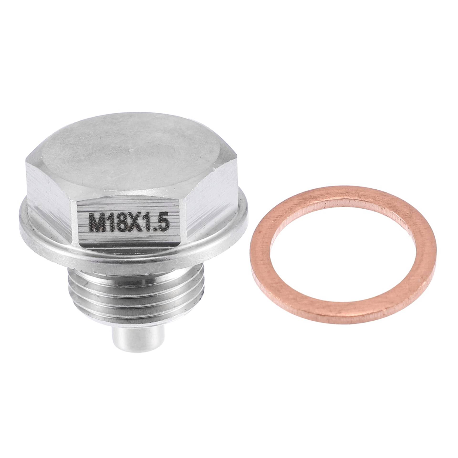 A ABSOPRO QRF027 Ölablassschraube mit Dichtring Kupfer M18x1,5 Ablassschraube Motor Ölwanne Silber A ABSOPRO QRF027 Ölablassschraube mit Dichtring Kupfer M18x1,5 Ablassschraube Motor Ölwanne Silber von A ABSOPRO