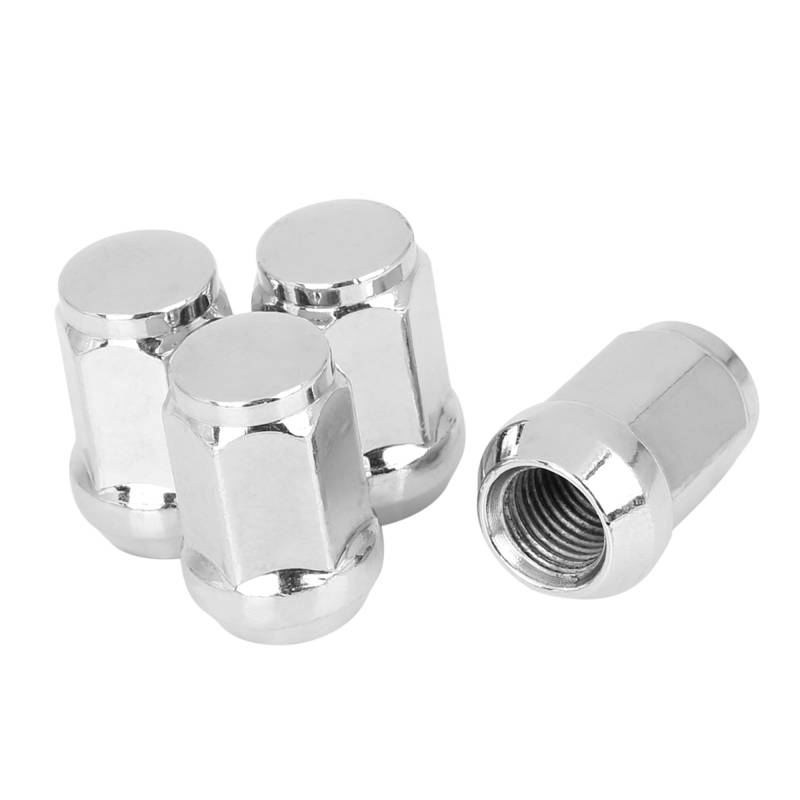 A ABSOPRO Radmuttern M14x1.5 Chrom Kegelbund Radsitz für Auto (Packung mit 4 Stück) von A ABSOPRO