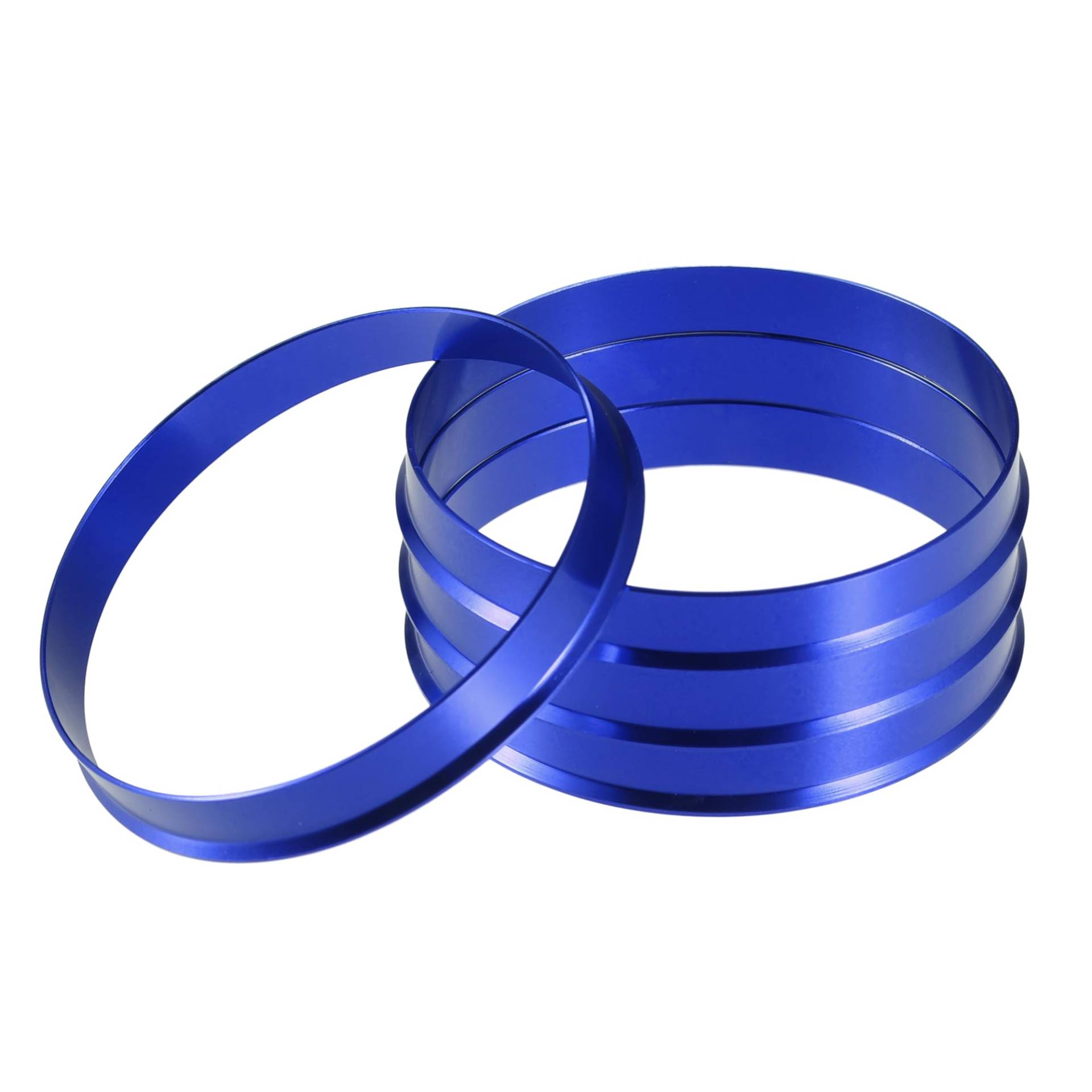 A ABSOPRO Radnaben-Zentrierringe OD 65,1 mm auf ID 63,4 mm Radnaben-Zentrierringe Radsitz-Zentrierungsabstandshalter aus Aluminiumlegierung Blau (Set aus 4 Stück) von A ABSOPRO
