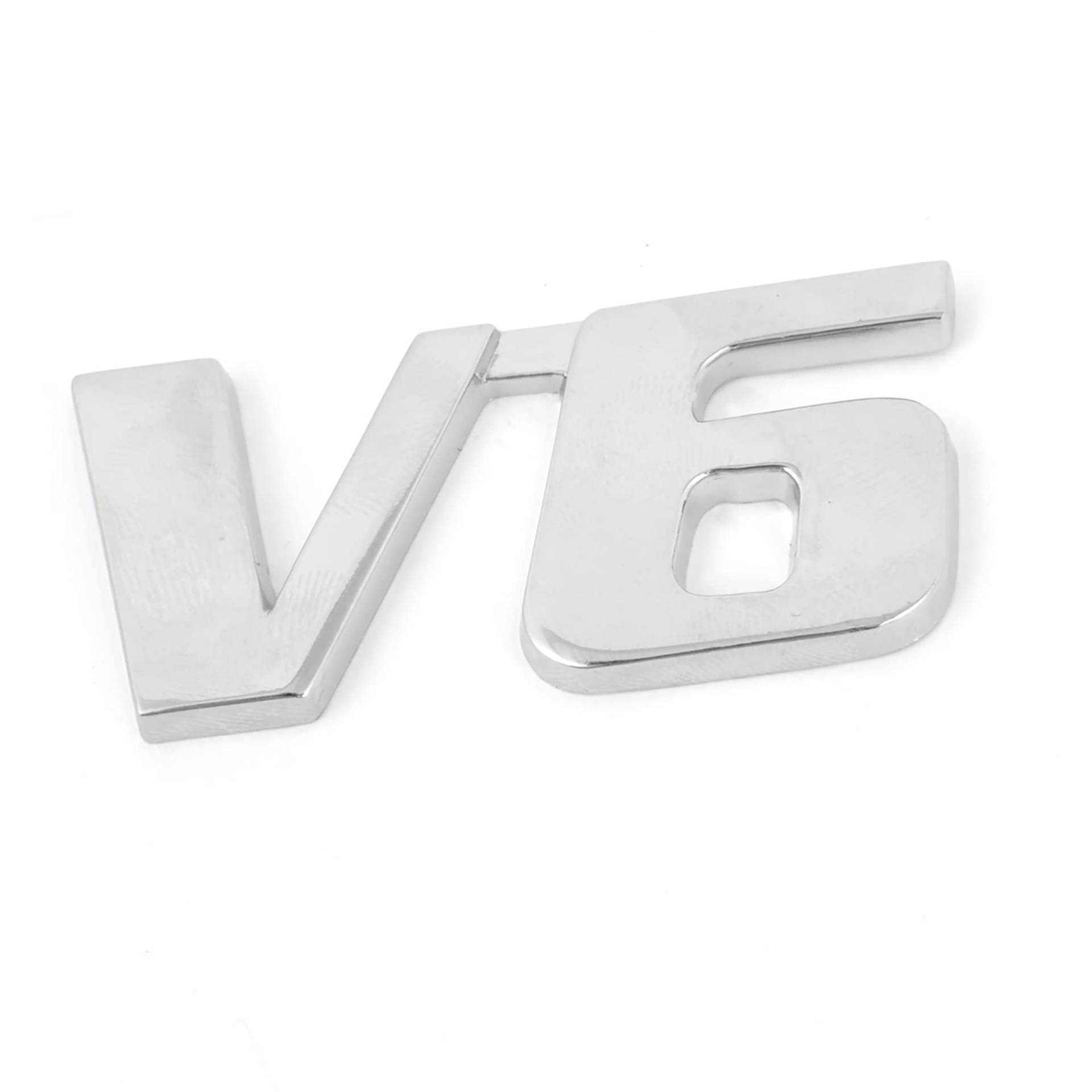 A ABSOPRO Selbstklebende V6 Form Auto Kühlergrill Emblem Abzeichen Dekortion Silberton A ABSOPRO Selbstklebende V6 Form Auto Kühlergrill Emblem Abzeichen Dekortion Silberton von A ABSOPRO