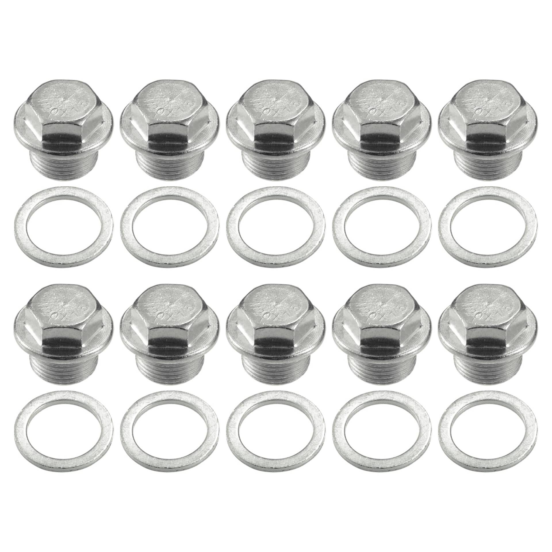 A ABSOPRO Universaler Ölablassschraube mit Dichtung, langlebig, M20x1.5 (Set aus 10 Stück) von A ABSOPRO