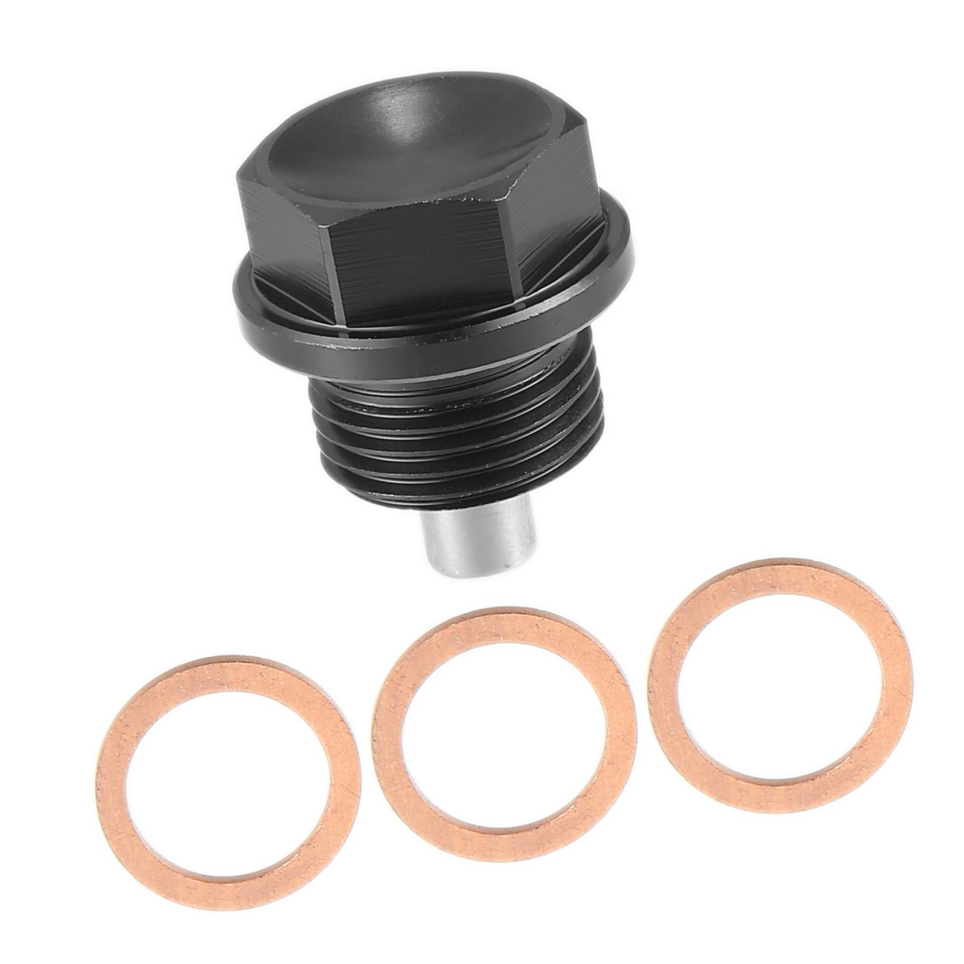 A ABSOPRO Universaler magnetischer Ölablassschraube Ölwanne Ablassschraube Ölablassbolzen Schraube mit 3 Dichtungen M18x1.5 Aluminiumlegierung Schwarz A ABSOPRO Universaler magnetischer Ölablassschraube Ölwanne Ablassschraube Ölablassbolzen Schraube mit 3 Dichtungen M18x1.5 Aluminiumlegierung Schwarz von A ABSOPRO
