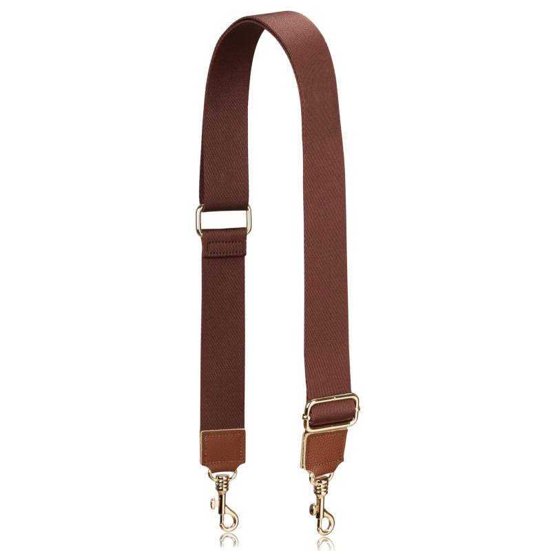 Allzedream Handtasche Riemen Verstellbarer Ersatz Umhängetaschen Breite Taschengurte (Dunkelbraun-Lederende) von A ALLZEDREAM