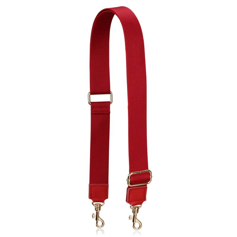 Allzedream Handtasche Riemen Verstellbarer Ersatz Umhängetaschen Breite Taschengurte (Rot-Lederende) von A ALLZEDREAM