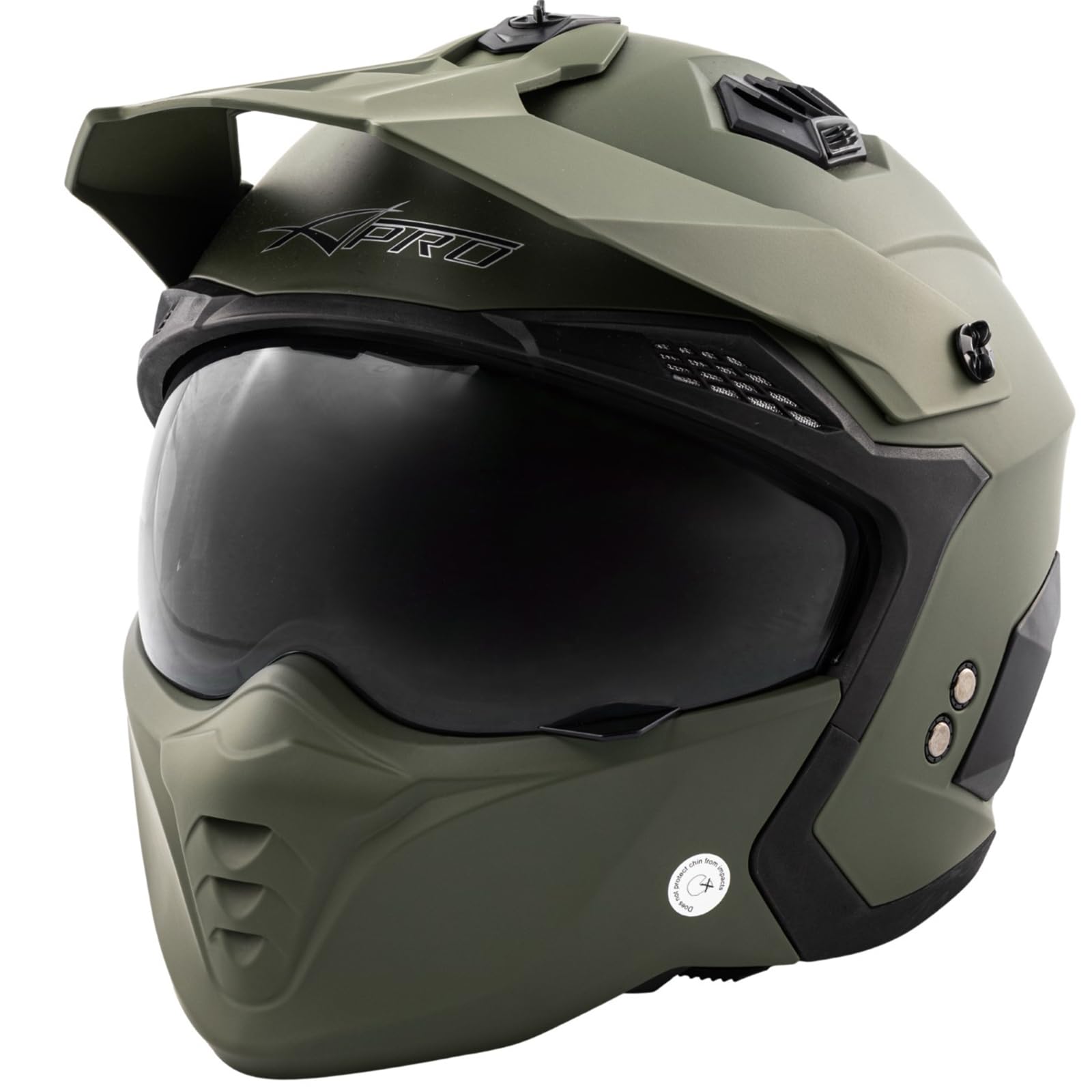A-PRO SRL Motorrad Jet Helm Cafe Racer ECE 22-06 Sonnenblende Scooter Matt Grün XL, 8057639302564 A-PRO SRL Motorrad Jet Helm Cafe Racer ECE 22-06 Sonnenblende Scooter Matt Grün XL, 8057639302564 von A-PRO SRL