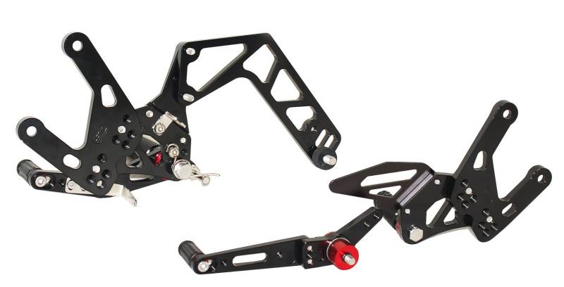 a-parts Ya/PP von Fußflächen Rückschritts, Schwarz, Yamaha von Simoni Racing