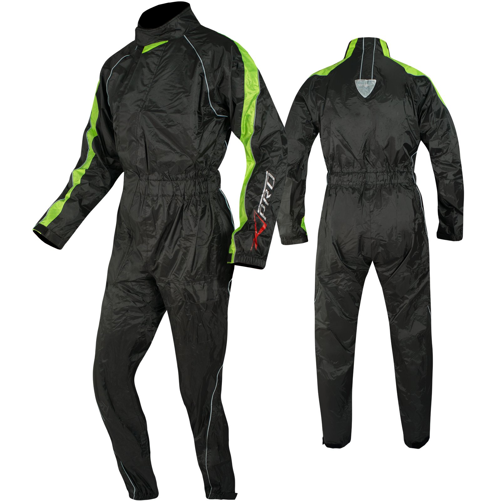 A-Pro Motorcycle Motorbike Scooter 1 pc Waterproof Body Over Rain Suit Fluo S von A-Pro