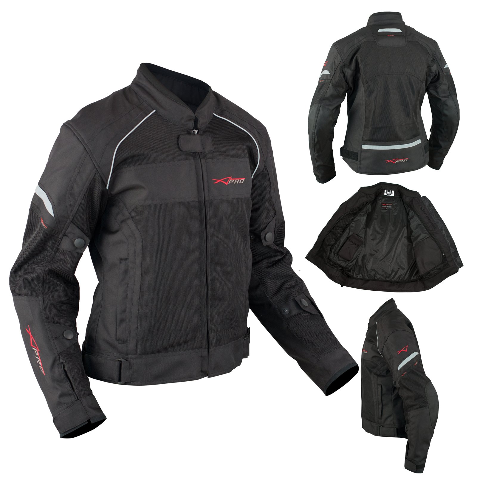 A-Pro Motorrad Textil Damenjacke Wasserdichte Atmungsaktivem Mesh Schwarz L A-Pro Motorrad Textil Damenjacke Wasserdichte Atmungsaktivem Mesh Schwarz L von A-Pro