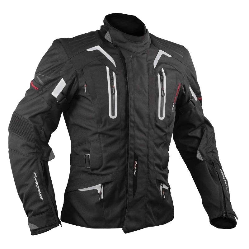 A-Pro Motorradjacke Textiljacke Motorrad Touring Protektoren Thermofutter Schwarz M von A-Pro