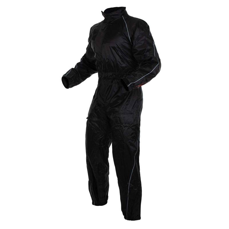 A-Pro Regenkombi Wasserdicht Motorrad Regenhose Regenjacke Regenanzug Schwarz S von A-Pro