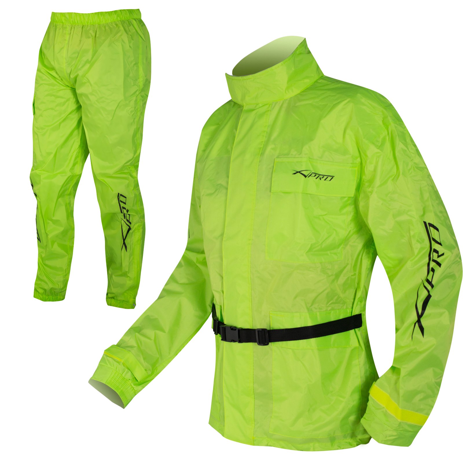 A-Pro Wasserdichte Regen Jacke und Hose Anzug Kombi Hoehe Sichtbarkeit Fluo XL A-Pro Wasserdichte Regen Jacke und Hose Anzug Kombi Hoehe Sichtbarkeit Fluo XL von A-Pro
