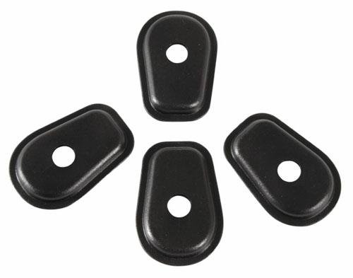 Adapter Miniblinker KAWASAKI Motorrad Adapterplatten 4 Pc Blinker Schwarz von A-Pro