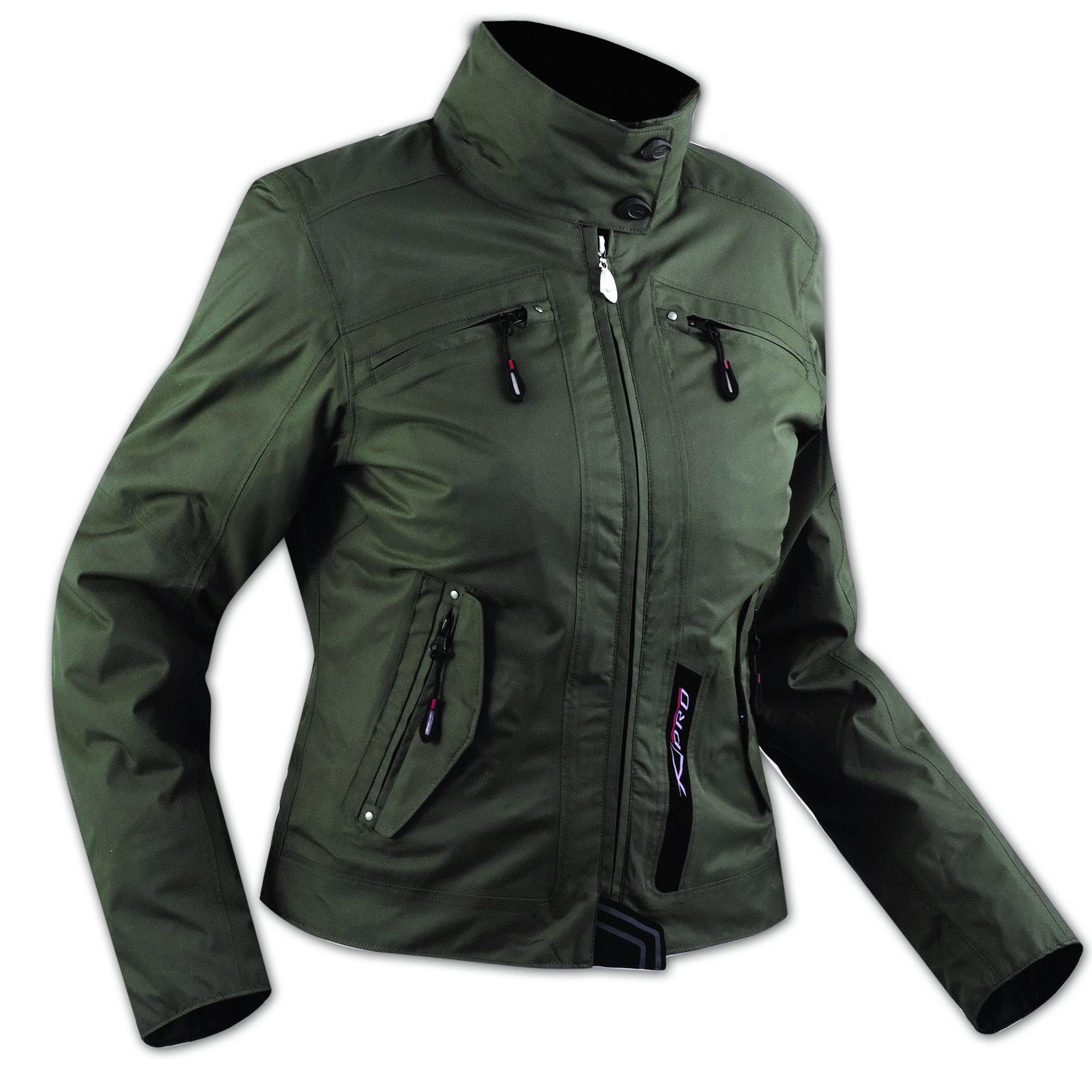 A-Pro DamenTextil Wasserdicht CE Ruestung Thermofutter Jacke Motorrad Roller gruen L von A-Pro