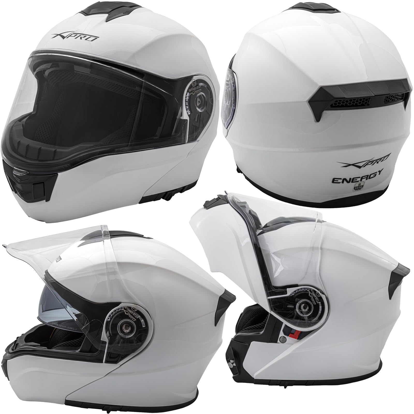 A-Pro Helm P/J KlappHelm Innensonnenblende MotorradHelm Modular Weiss L A-Pro Helm P/J KlappHelm Innensonnenblende MotorradHelm Modular Weiss L von A-Pro