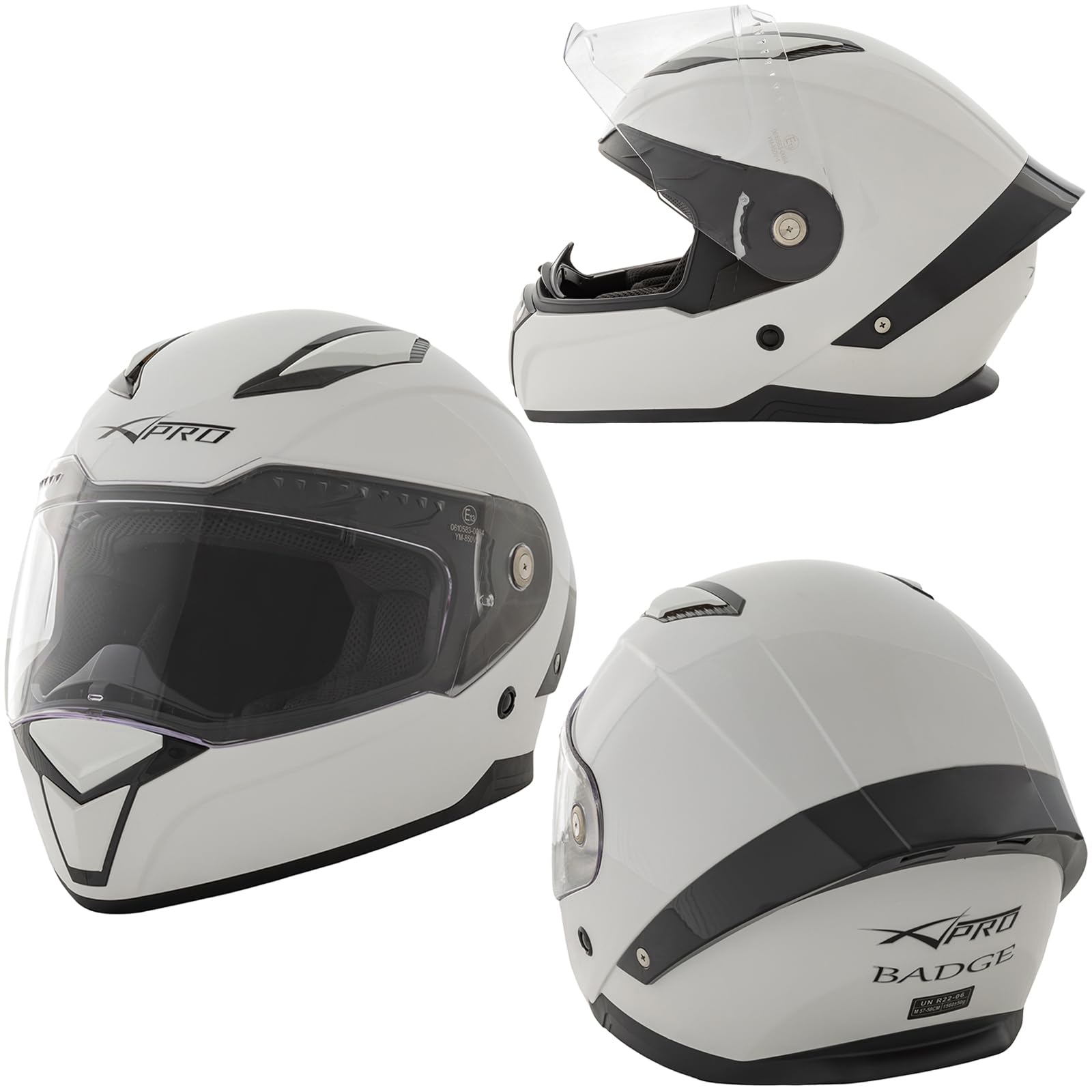 Integralhelm Motorradhelm Rollerhelm Anti-Kratz-Visier Helm Weiss L Integralhelm Motorradhelm Rollerhelm Anti-Kratz-Visier Helm Weiss L von A-Pro