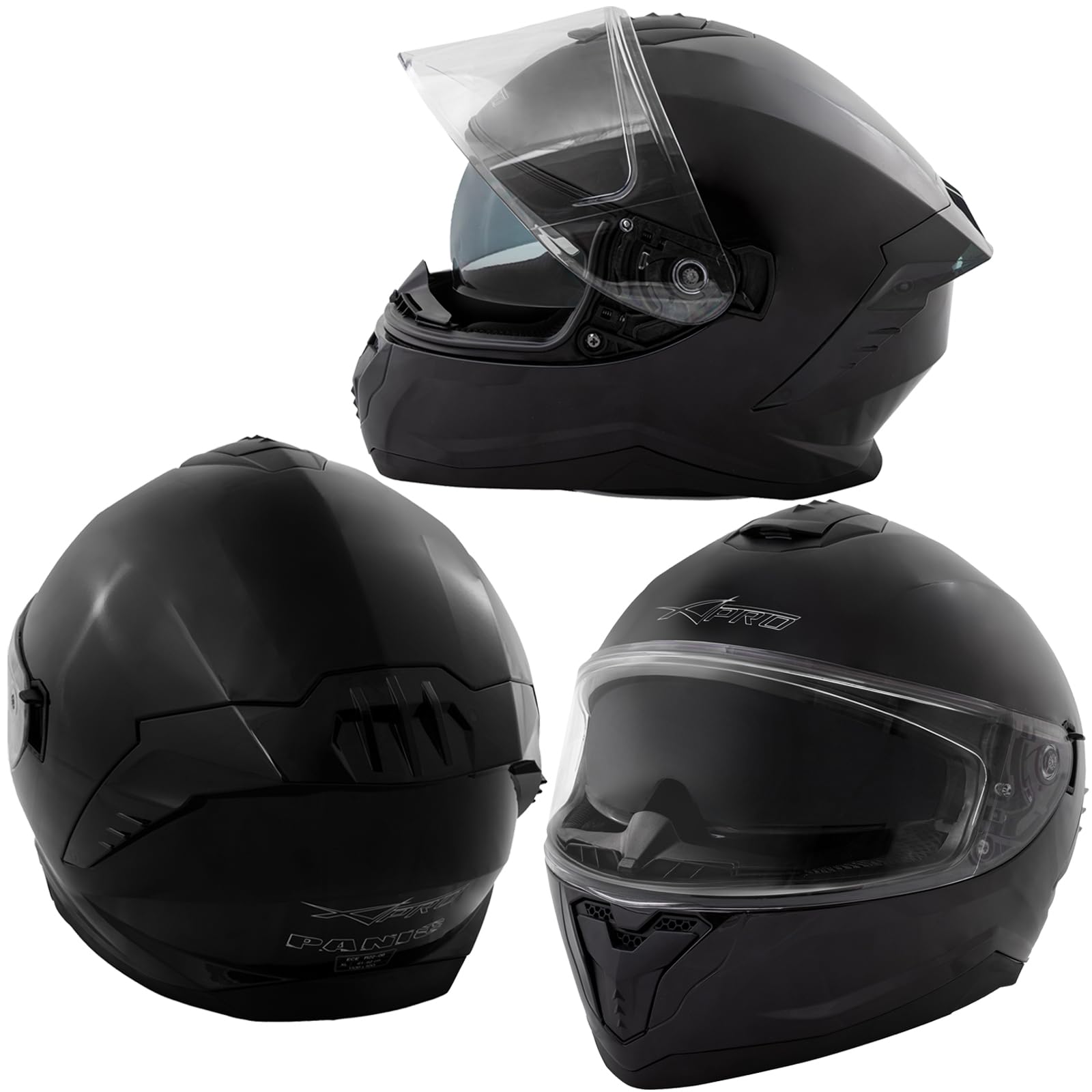 A-Pro Integralhelm Motorradhelm Rollerhelm Innensonnenblende Helm Schwarz XXL A-Pro Integralhelm Motorradhelm Rollerhelm Innensonnenblende Helm Schwarz XXL von A-Pro
