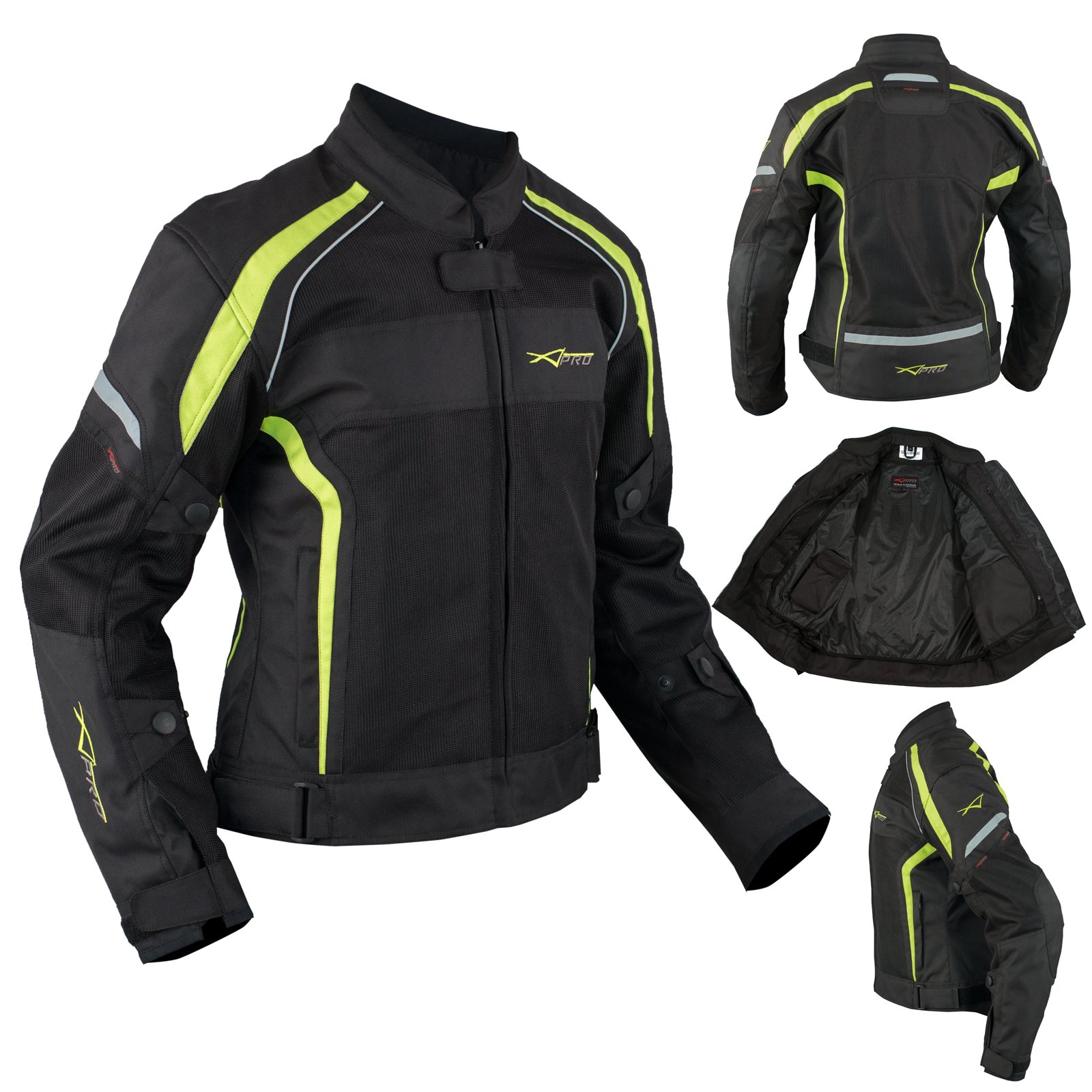 Motorrad Textil Damenjacke wasserdichte Atmungsaktivem Mesh Fluo XL Motorrad Textil Damenjacke wasserdichte Atmungsaktivem Mesh Fluo XL von A-Pro