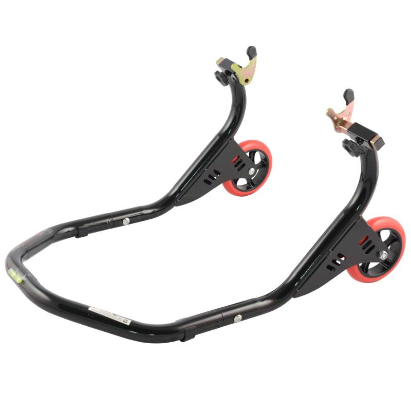 Motorradständer hinterrad Einstellbare universal Gummiräder Schwarze von A-Pro