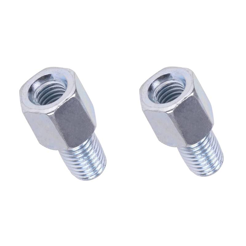 Paar Motorrad Adapter Spiegel M10 Rechts M10 Links Silber von A-Pro