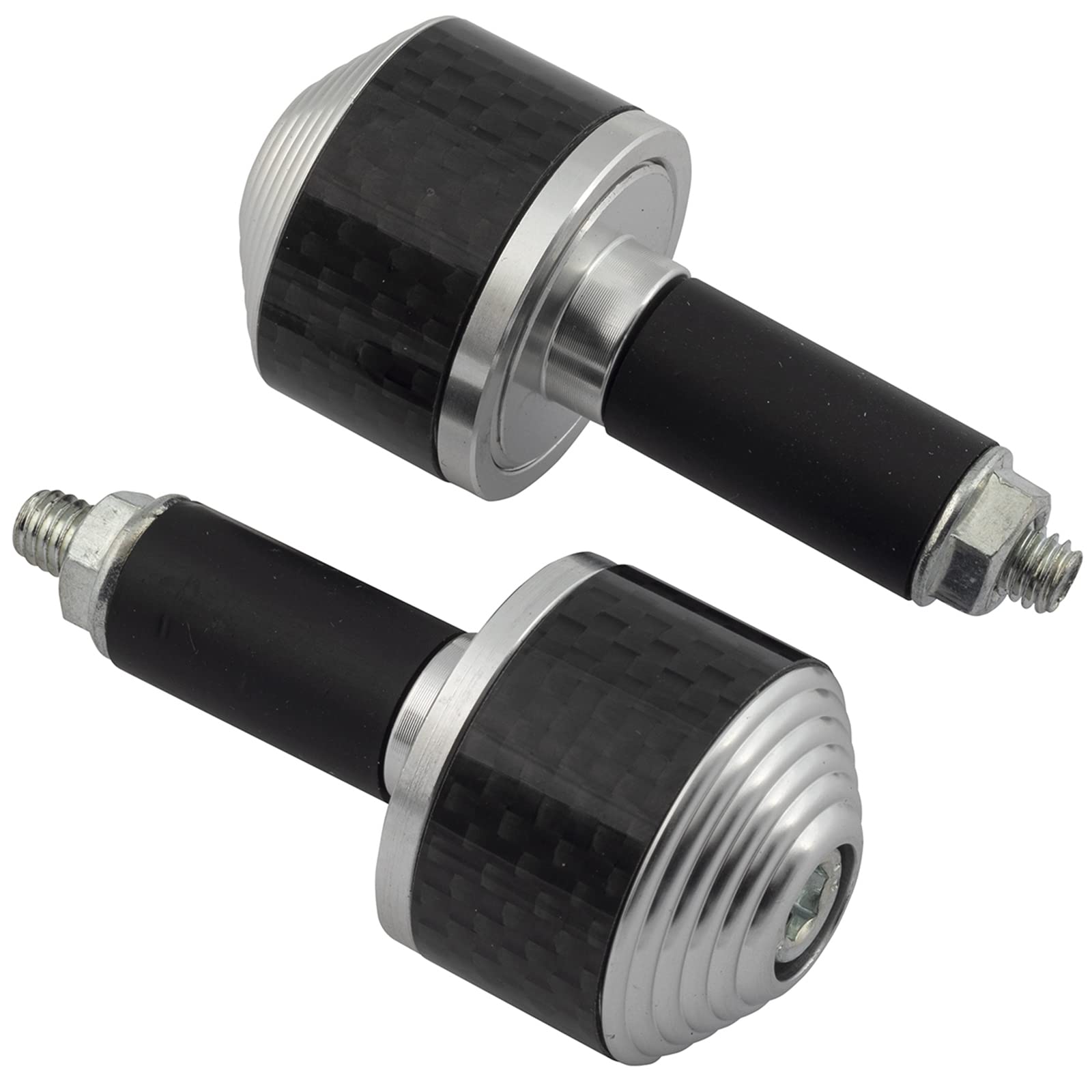 Set Stabilisatoren Balancer Lenkerends Motorrad Roller Silber Aluminium von A-Pro