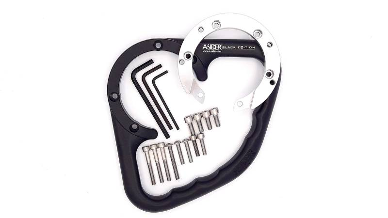 A-SIDER A-SIDER Tankgriff Black Edition 6 Schrauben schwarz Triumph von Bater