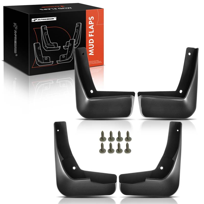 A-Premium Schmutzfänger Spritzschutz kompatibel mit Chevrolet Malibu 2016–2018 vorne und hinten, 4-teiliges Set von A-premium