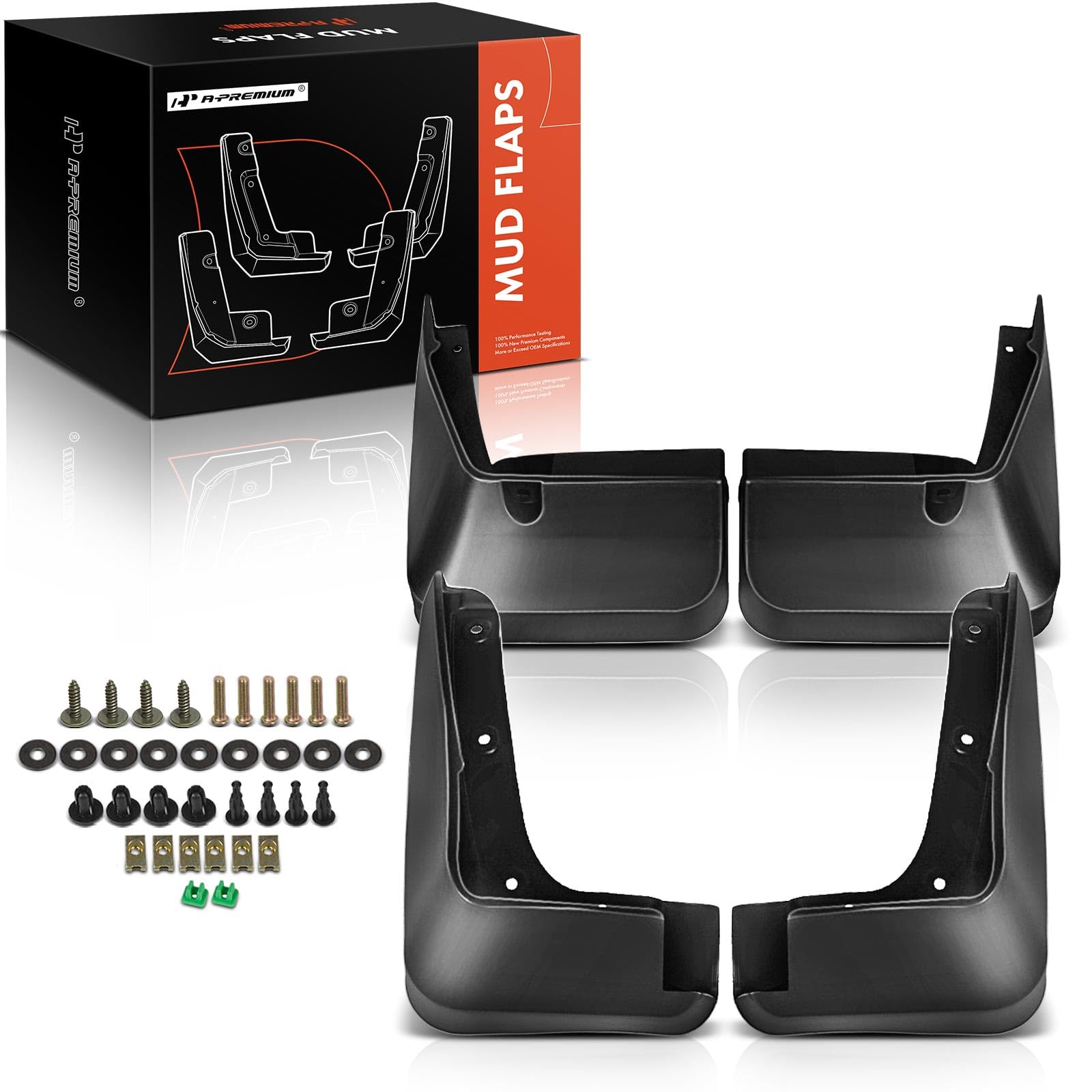 A-Premium Spritzschutz, Schmutzfänger, Ersatz für Subaru Forester 2014–2016, vorne und hinten, 4-teiliges Set A-Premium Spritzschutz, Schmutzfänger, Ersatz für Subaru Forester 2014–2016, vorne und hinten, 4-teiliges Set von A-premium