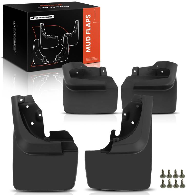 A-Premium Spritzschutz, Schmutzfänger, Ersatz für Toyota Land Cruiser 80 Serie 1990–1997 mit werksseitigen Kotflügelflügeln, 4-teiliges Set von A-premium