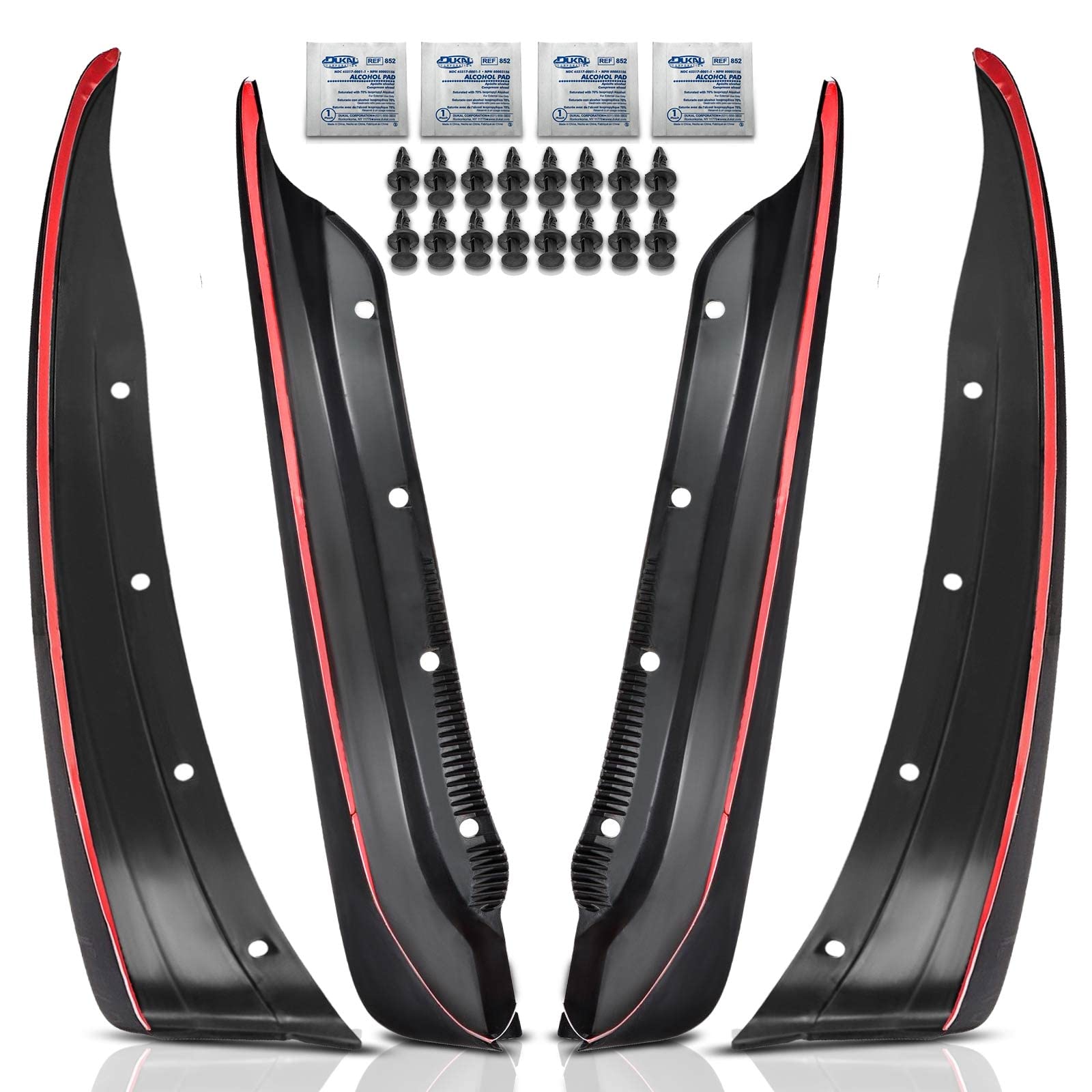 A-Premium Spritzschutz, Schmutzfänger, kompatibel mit Chevrolet Corvette Base C6 Serie Cabrio Coupe 2005–2013, vorne und hinten, 4-teiliges Set A-Premium Spritzschutz, Schmutzfänger, kompatibel mit Chevrolet Corvette Base C6 Serie Cabrio Coupe 2005–2013, vorne und hinten, 4-teiliges Set von A-premium