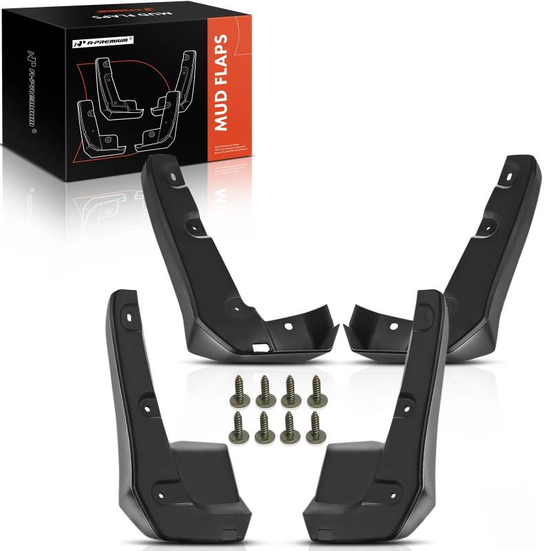 A-Premium Spritzschutz, Schmutzfänger, kompatibel mit Honda Civic Limousine 2016 2017 2018 2019, vorne und hinten, 4-teiliges Set von A-premium