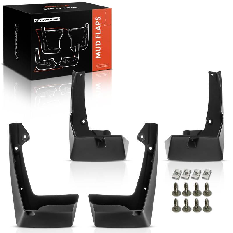 A-Premium Spritzschutz, Schmutzfänger, kompatibel mit Toyota C-HR CHR 2018–2019, vorne und hinten, 4-teiliges Set von A-premium