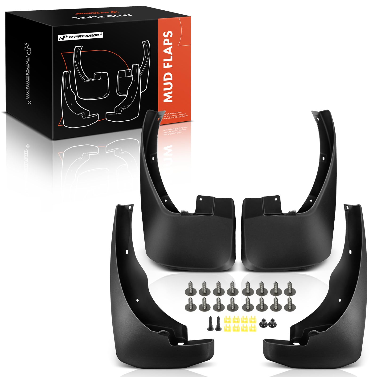 A-Premium Spritzschutz Schmutzfänger Ersatz für Nissan Frontier 2005–2019, 4-teiliges Set A-Premium Spritzschutz Schmutzfänger Ersatz für Nissan Frontier 2005–2019, 4-teiliges Set von A-premium