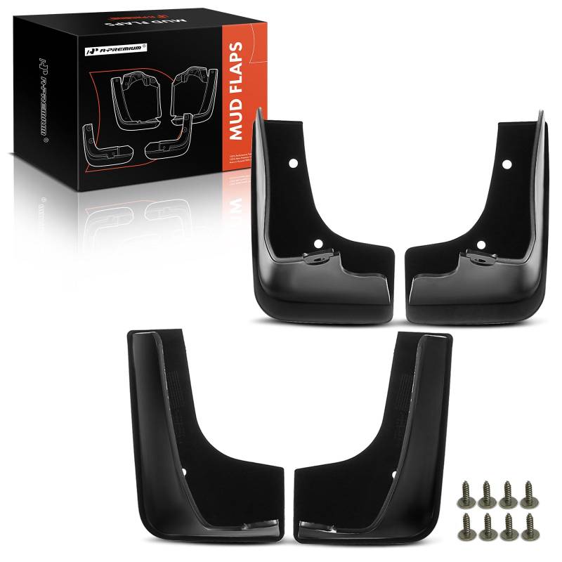 A-Premium Spritzschutz Schmutzfänger kompatibel mit Nissan Altima 2008–2012 Limousine Coupé vorne und hinten, 4-teiliges Set von A-premium