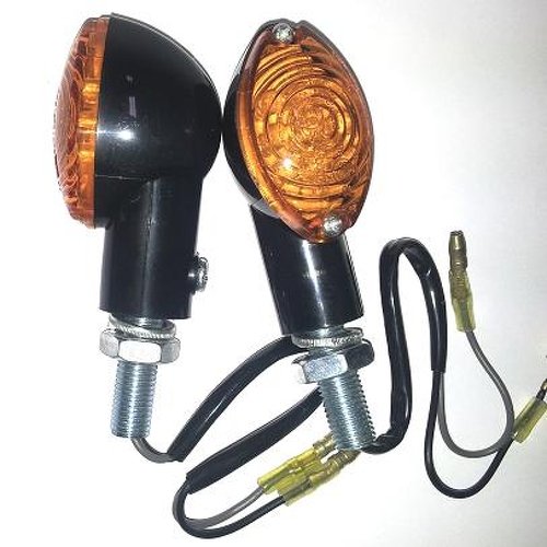 A-Pro Turn Signals Indicators LED Motorcycle Universal Pair Motorbike Scooter Black von A-Pro